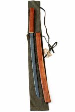 Gül Ağacı Damascus Çelik Katana Shirasaya