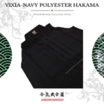 JP.2.3 - KENDO - Vixia - Lacivert Polyester Hakama #MITSUBOSHI