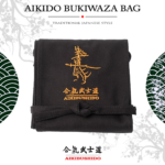 TR.9.2 - Bukiwaza Nakışlı Taşıma Çantası Aikido (Siyah) #AIKIBUSHIDO