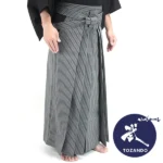 JP.3.4 Embu Çizgili Silket Iaido Hakama - Görsel 2