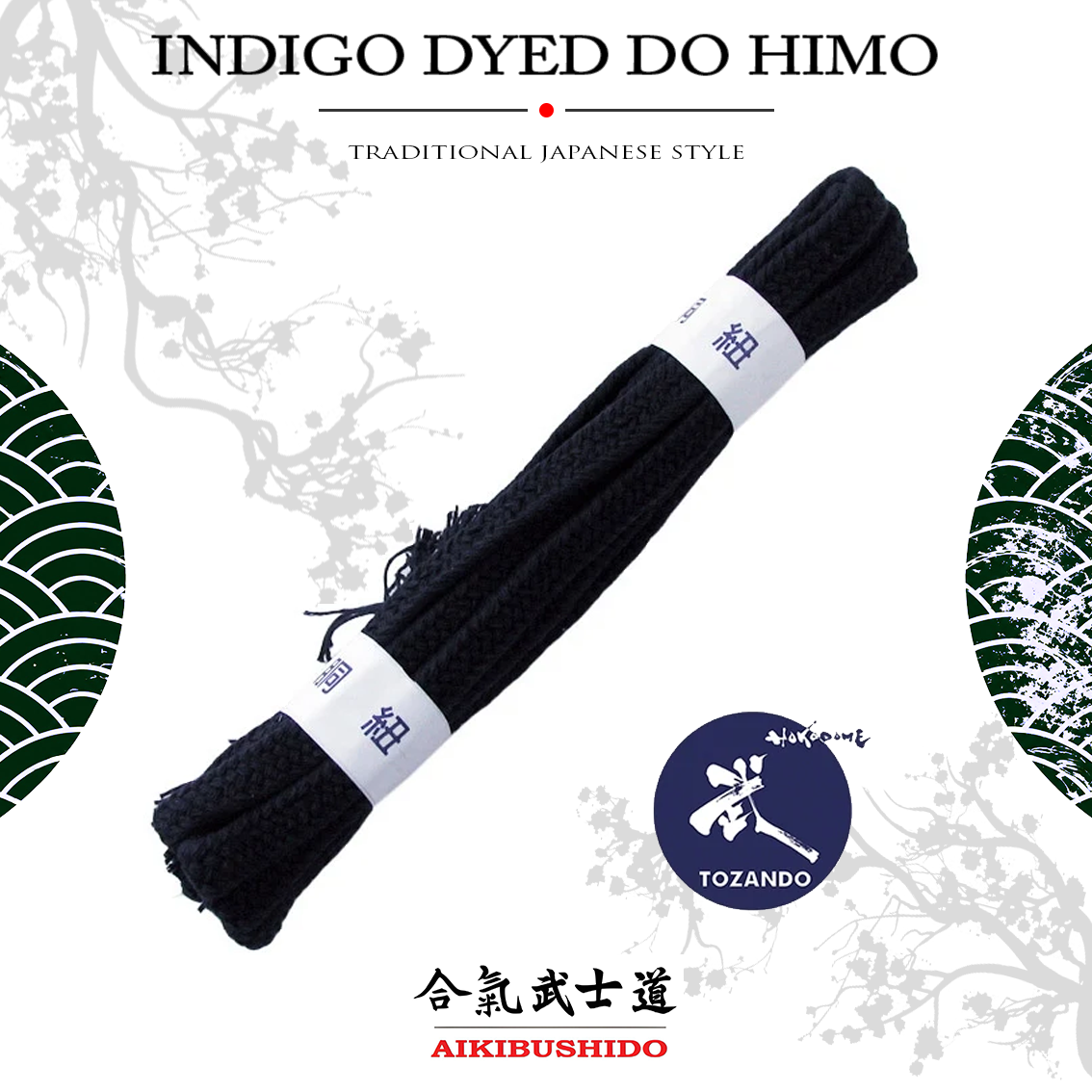 INDIGO DYED DO HIMO JP.5.20 İndigo Boyalı Do Himo - Görsel 1