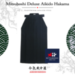 JP.1.9 Mitsuboshi Memory Pleats Deluxe Tetron Aikido Hakama