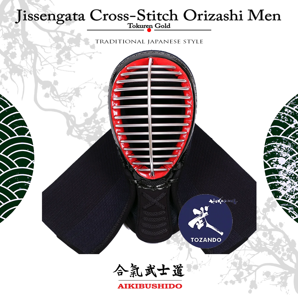 Tokuren Gold Jissengata Orizashi Men JP.5.14 Tokuren Gold Jissengata 6mm Kanaviçe Orizashi Men - Görsel 1