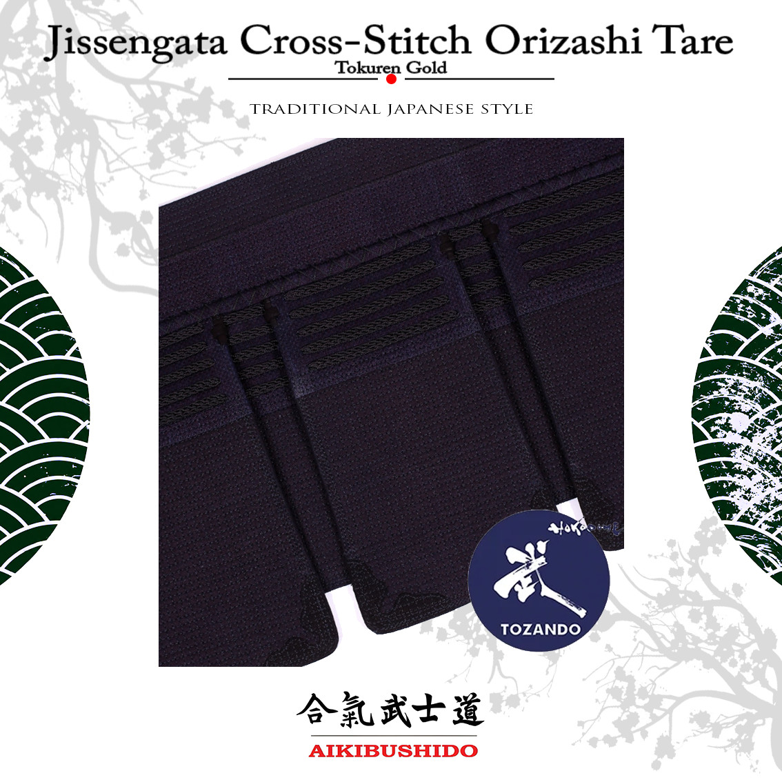 Tokuren Gold Jissengata Orizashi Tare JP.5.17 Tokuren Gold Jissengata 6mm Kanaviçe Orizashi Tare - Görsel 1